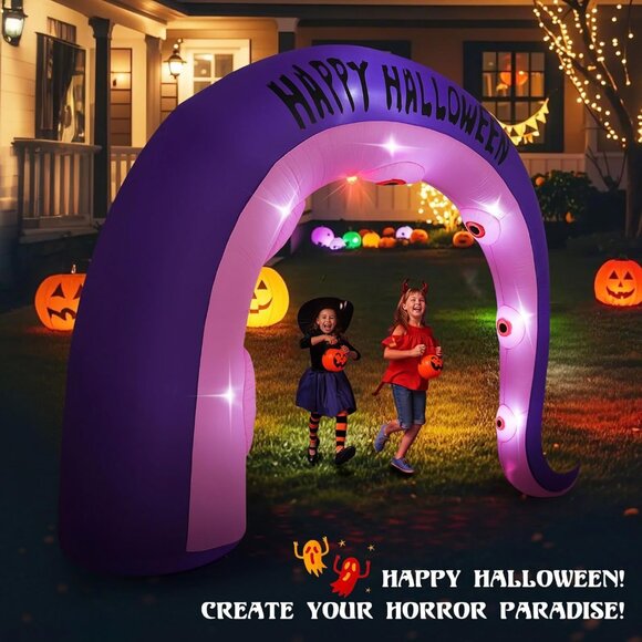 🆕8.5FT Christmas Inflatables Octopus Tentacles Light Yard Outdoor Decorations - Picture 9 of 15